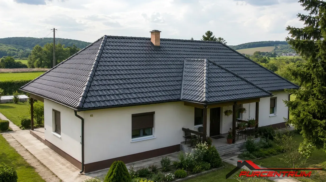 Palatető felújítás cserepeslemezzel 1